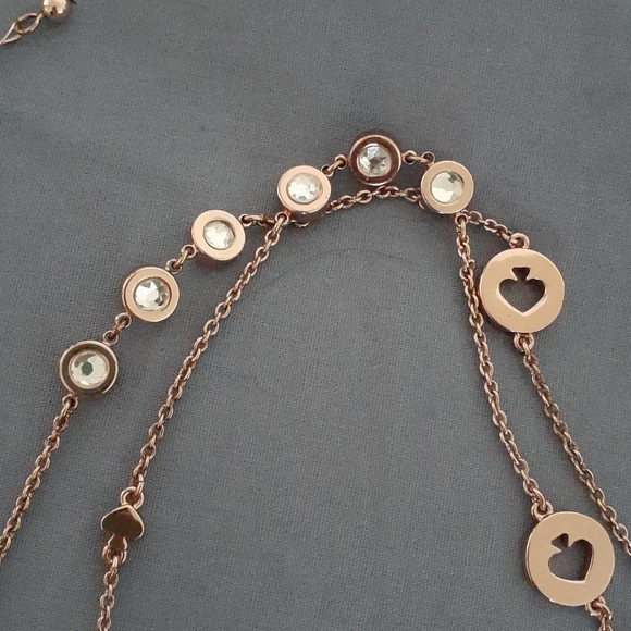 Sold*NWOT Kate Spade rose gold necklace - Picture 4 of 4